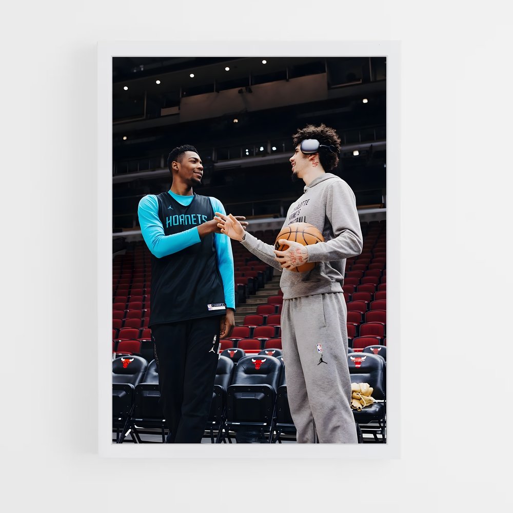 Poster Rivalité sur le Terrain – affiche Basketball (vue 3)